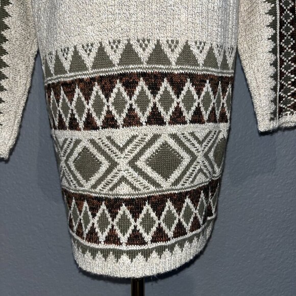 LUCKY BRAND TRIBAL DESIGN CARDIGAN - Western Southwestern Aztec Navajo - EUC - S - Picture 9 of 15